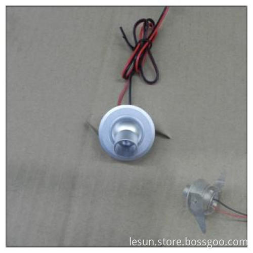 Rotated light head special design 1w jewelry cabinet led light LC7258